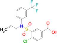 4-Chloro-3-[(prop-2-en-1-yl)[3-(trifluoromethyl)phenyl]sulfamoyl]benzoic acid