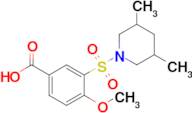 3-[(3,5-dimethylpiperidin-1-yl)sulfonyl]-4-methoxybenzoic acid