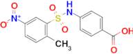 4-(2-Methyl-5-nitrobenzenesulfonamido)benzoic acid