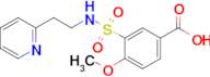 4-Methoxy-3-{[2-(pyridin-2-yl)ethyl]sulfamoyl}benzoic acid