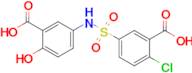 5-(3-Carboxy-4-chlorobenzenesulfonamido)-2-hydroxybenzoic acid