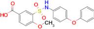 4-Methoxy-3-[(4-phenoxyphenyl)sulfamoyl]benzoic acid