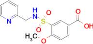 4-Methoxy-3-[(pyridin-2-ylmethyl)sulfamoyl]benzoic acid