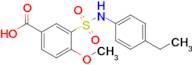 3-[(4-ethylphenyl)sulfamoyl]-4-methoxybenzoic acid