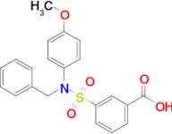 3-[benzyl(4-methoxyphenyl)sulfamoyl]benzoic acid