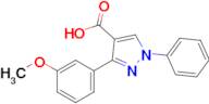 3-(3-Methoxyphenyl)-1-phenyl-1H-pyrazole-4-carboxylic acid