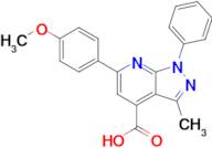 6-(4-Methoxyphenyl)-3-methyl-1-phenyl-1h-pyrazolo[3,4-b]pyridine-4-carboxylic acid