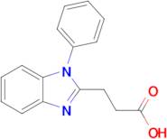 3-(1-Phenyl-1H-1,3-benzodiazol-2-yl)propanoic acid