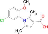 1-(5-Chloro-2-methoxyphenyl)-2,5-dimethyl-1H-pyrrole-3-carboxylic acid