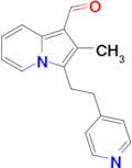 2-Methyl-3-[2-(4-pyridinyl)ethyl]-1-indolizinecarboxaldehyde