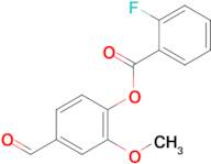 4-Formyl-2-methoxyphenyl 2-fluorobenzoate