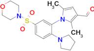 2,5-Dimethyl-1-[5-(morpholine-4-sulfonyl)-2-(pyrrolidin-1-yl)phenyl]-1H-pyrrole-3-carbaldehyde