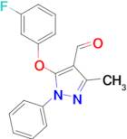 5-(3-Fluorophenoxy)-3-methyl-1-phenyl-1H-pyrazole-4-carbaldehyde