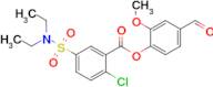 4-Formyl-2-methoxyphenyl 2-chloro-5-(diethylsulfamoyl)benzoate