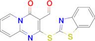 2-(2-Benzothiazolylthio)-4-oxo-4H-pyrido[1,2-a]pyrimidine-3-carboxaldehyde