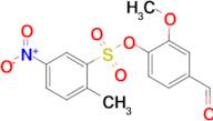 4-Formyl-2-methoxyphenyl 2-methyl-5-nitrobenzene-1-sulfonate