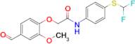 N-{4-[(difluoromethyl)sulfanyl]phenyl}-2-(4-formyl-2-methoxyphenoxy)acetamide