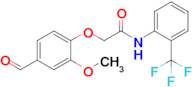 2-(4-Formyl-2-methoxyphenoxy)-N-[2-(trifluoromethyl)phenyl]acetamide