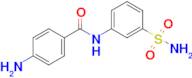 4-Amino-N-(3-sulfamoylphenyl)benzamide