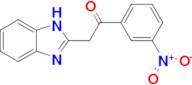2-(1H-1,3-Benzodiazol-2-yl)-1-(3-nitrophenyl)ethan-1-one