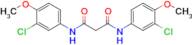 N,N'-Bis(3-chloro-4-methoxyphenyl)propanediamide