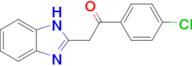 2-(1H-1,3-Benzodiazol-2-yl)-1-(4-chlorophenyl)ethan-1-one