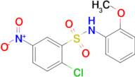 2-Chloro-N-(2-methoxyphenyl)-5-nitrobenzene-1-sulfonamide