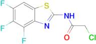 2-Chloro-N-(4,5,6-trifluoro-1,3-benzothiazol-2-yl)acetamide