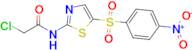 2-Chloro-N-[5-(4-nitrobenzenesulfonyl)-1,3-thiazol-2-yl]acetamide