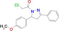 2-Chloro-1-[5-(4-methoxyphenyl)-3-phenyl-4,5-dihydro-1H-pyrazol-1-yl]ethan-1-one