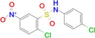 2-Chloro-n-(4-chlorophenyl)-5-nitrobenzene-1-sulfonamide