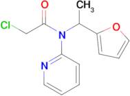 2-Chloro-N-[1-(furan-2-yl)ethyl]-n-(pyridin-2-yl)acetamide