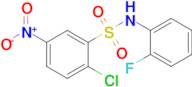 2-Chloro-N -(2-fluorophenyl)-5-nitrobenzene-1-sulfonamide