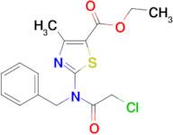 Ethyl 2-[(2-chloroacetyl)(phenylmethyl)amino]-4-methyl-5-thiazolecarboxylate