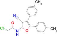 2-Chloro-N-[3-cyano-4,5-bis(4-methylphenyl)furan-2-yl]acetamide