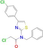 N-Benzyl-2-chloro-N-[4-(4-chlorophenyl)-1,3-thiazol-2-yl]acetamide