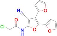 2-Chloro-N-[3-cyano-4,5-bis(furan-2-yl)furan-2-yl]acetamide