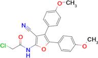 2-Chloro-N-[3-cyano-4,5-bis(4-methoxyphenyl)furan-2-yl]acetamide