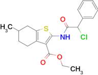 Ethyl 2-(2-chloro-2-phenylacetamido)-6-methyl-4,5,6,7-tetrahydro-1-benzothiophene-3-carboxylate