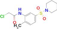 2-Chloro-N-[2-methyl-5-(piperidine-1-sulfonyl)phenyl]acetamide