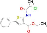 Ethyl 2-(2-chloropropanamido)-5-phenylthiophene-3-carboxylate