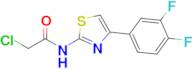 2-Chloro-N-[4-(3,4-difluorophenyl)-1,3-thiazol-2-yl]acetamide