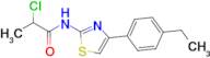 2-Chloro-n-[4-(4-ethylphenyl)-1,3-thiazol-2-yl]propanamide