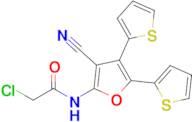 2-Chloro-N-[3-cyano-4,5-bis(thiophen-2-yl)furan-2-yl]acetamide