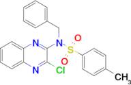 N-Benzyl-N-(3-chloroquinoxalin-2-yl)-4-methylbenzene-1-sulfonamide