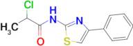 2-Chloro-N-(4-phenyl-1,3-thiazol-2-yl)propanamide