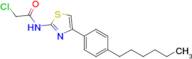 2-Chloro-N-[4-(4-hexylphenyl)-1,3-thiazol-2-yl]acetamide