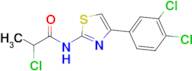 2-Chloro-N-[4-(3,4-dichlorophenyl)-1,3-thiazol-2-yl]propanamide