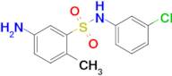 5-Amino-N-(3-chlorophenyl)-2-methylbenzene-1-sulfonamide