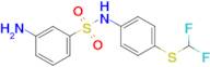 3-Amino-N-{4-[(difluoromethyl)sulfanyl]phenyl}benzene-1-sulfonamide